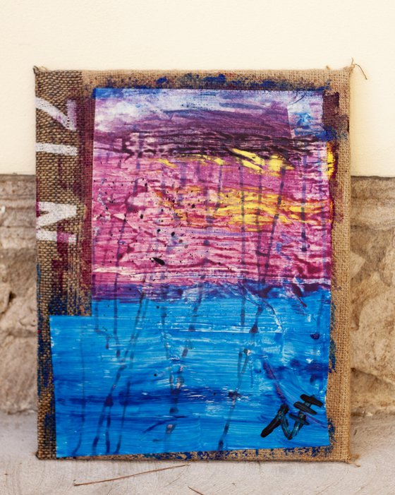 Recycled Art - Thunderstorm over sea I