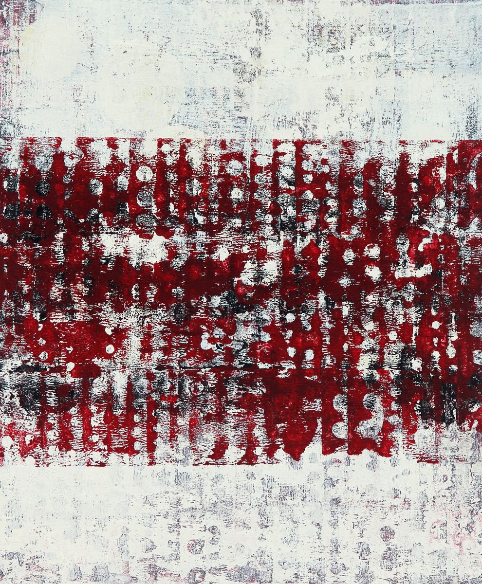 Abstract Acrylic Painting By Petr Strnad, 10 X 12", Nowhere Far Xix., Original Artwork