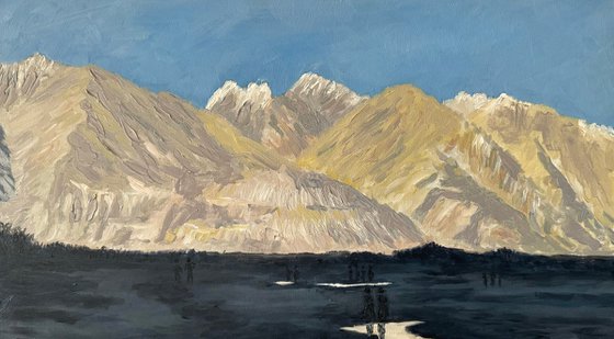 Reflections in Nubra Valley