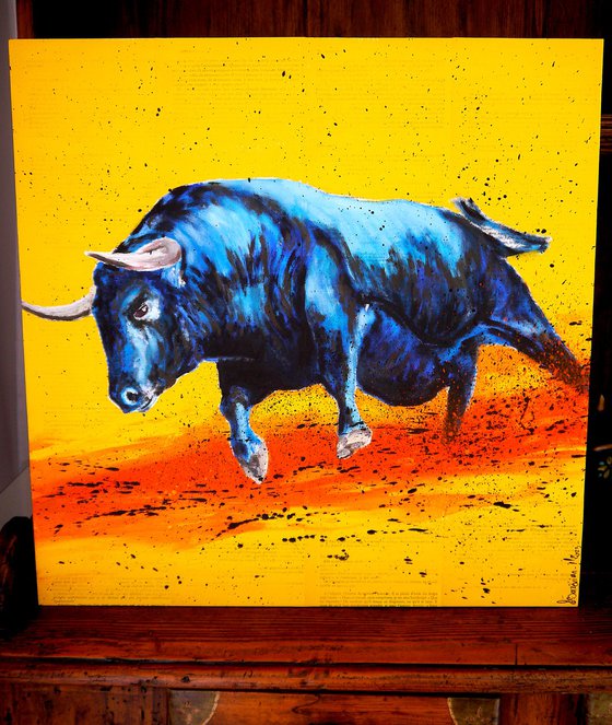 French School Raging Bull 05 - (Large) - READY TO HANG -  HOME - Gift