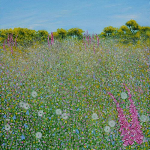 Foxgloves and Gorse by Sarah Sweet
