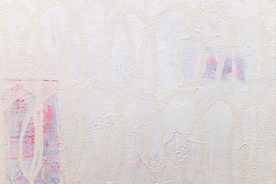 Layered Memories - White Abstract