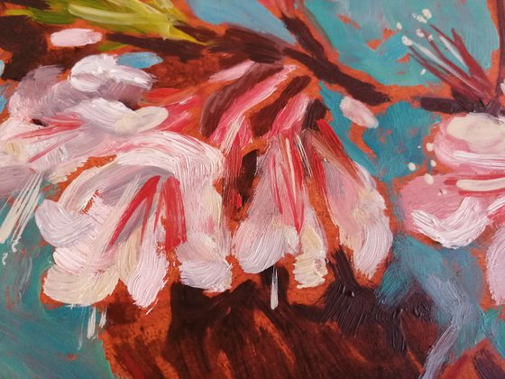 Almond blossom oil painting