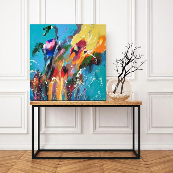 "Happy Day" Original Abstract Painting on canvas