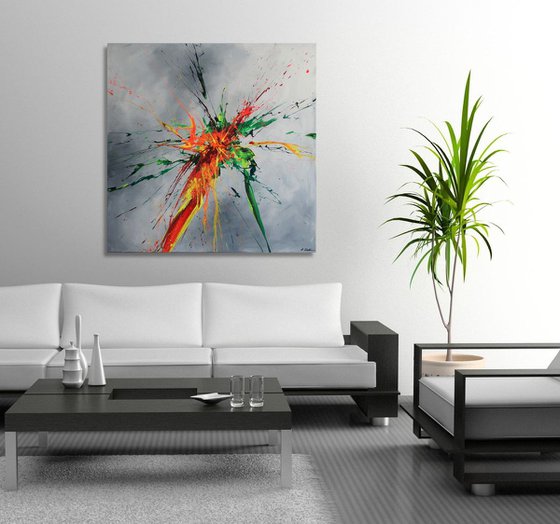 Luminous Bursts I (Spirits Of Skies 100066) (100 x 100 cm) XXL (40 x 40 inches)