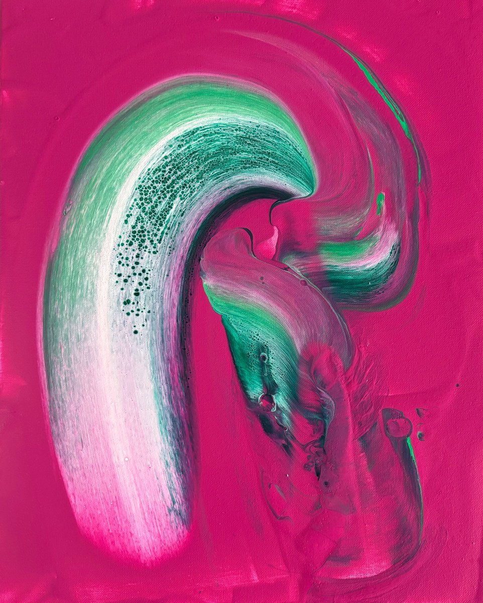 Abstract Acrylic Painting By Jean-Philippe Estebenet, 16 X 20, Prestidigitation, Original Artwork