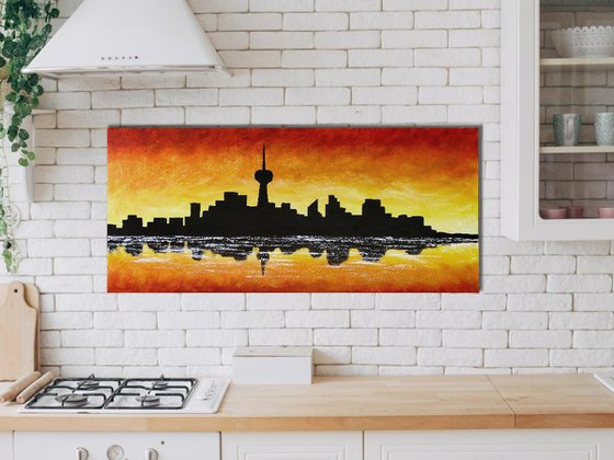 Sunset City Silhouette