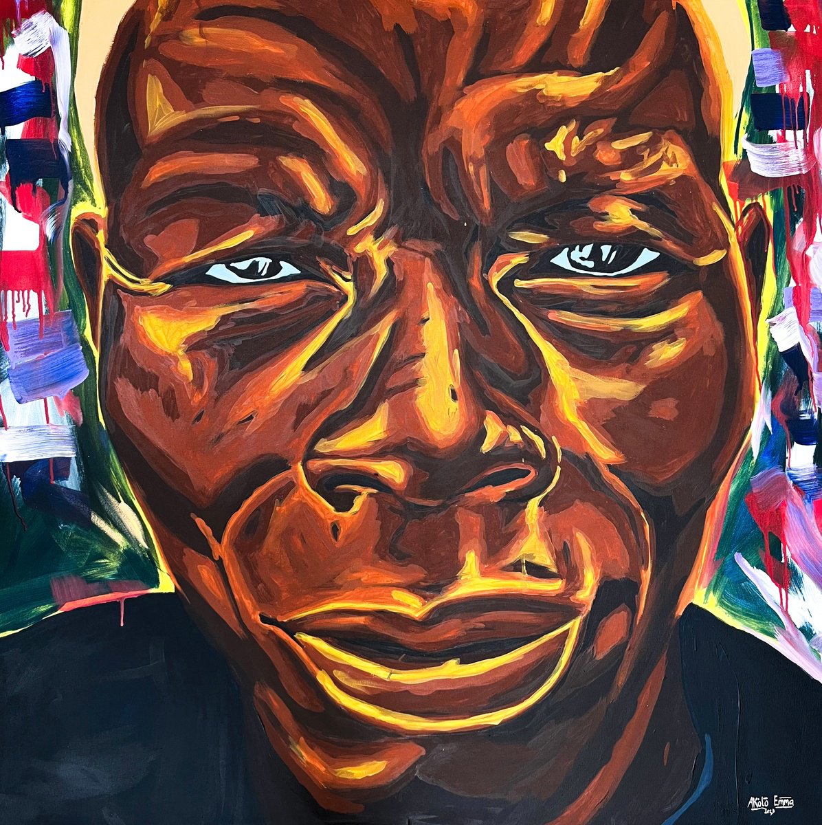 Seen It All By Emmanuel Akolo, 48 X 48, Artwork For Sale On Artfinder