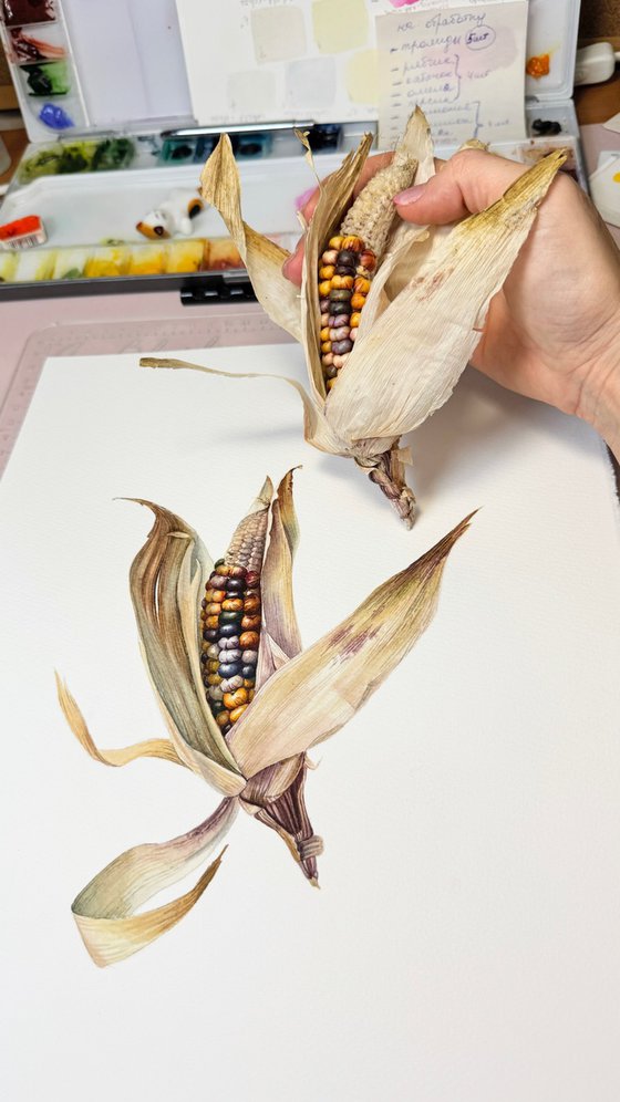 Colored corn Painting