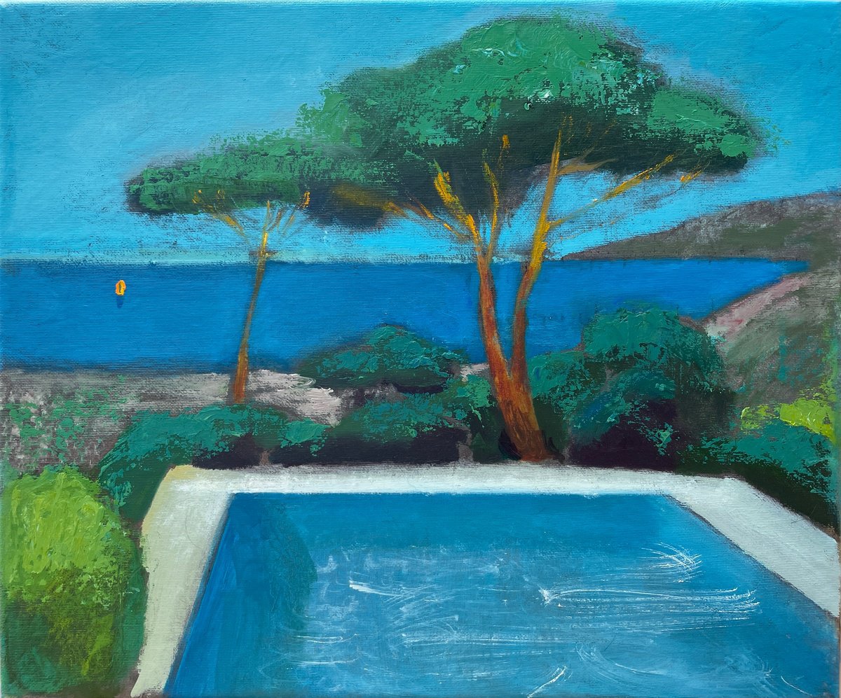 Swimming pool with sea view by Victoria Dael