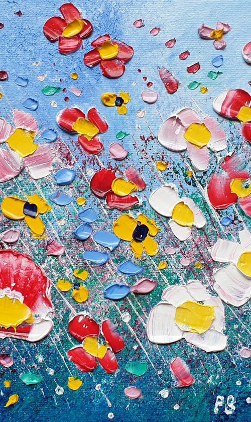 "Delicate Meadow Flowers in Love" by Phil Broad