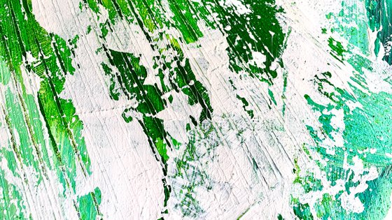 Abstract 6422 green white #3