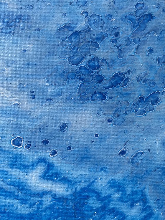 "Sky Splitting" - FREE USA SHIPPING - Original Abstract PMS Fluid Acrylic Painting - 16 x 20 inches