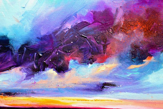 Surreal Lights on the Lake - Sunset Seascape