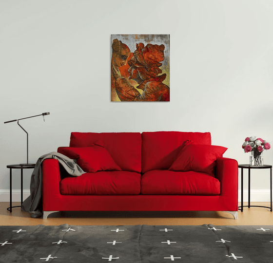Apparition 70x80cm ,Acrylic/canvas