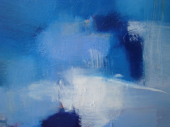 Blue abstract   90-140-2 cm/35-49-0.7 inches