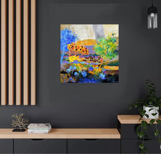 Colourful abstract landscape