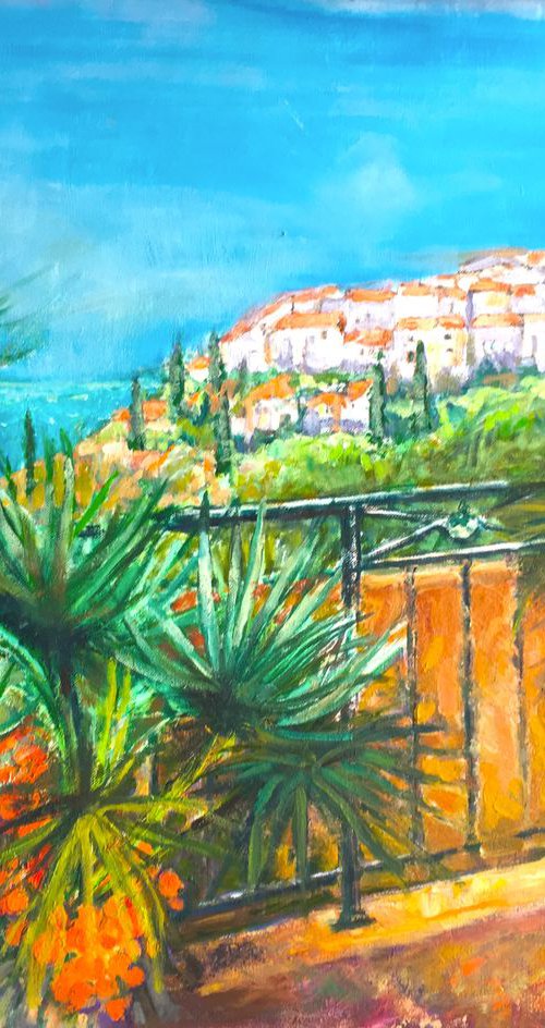 Hill top Village in the South of France by Patricia Clements