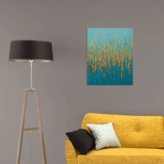 Turquoise Orange Pop