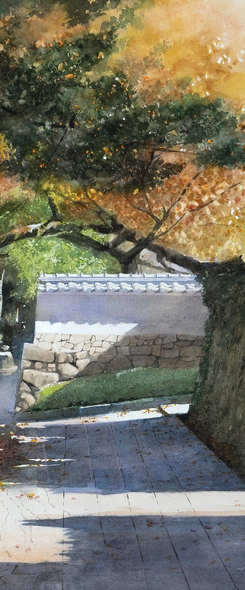 Sakamoto: A Path Draped in Autumn Colors by Masato Watanabe