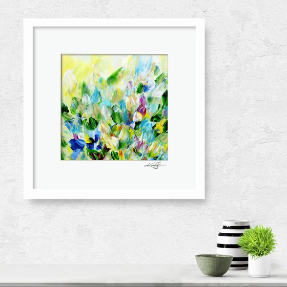 Tranquility Blooms 18 - Floral Painting by Kathy Morton Stanion
