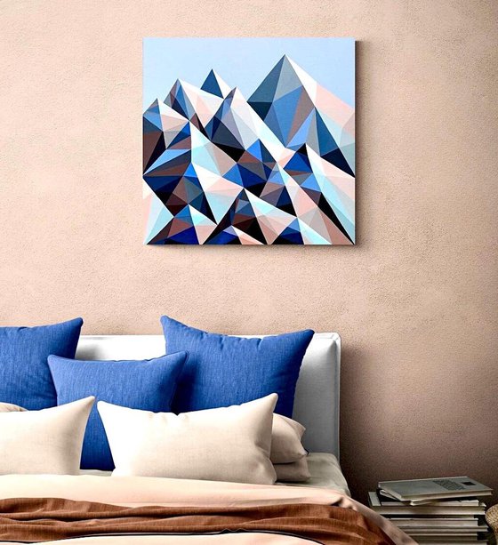 BLUE SNOWY MOUNTAINS