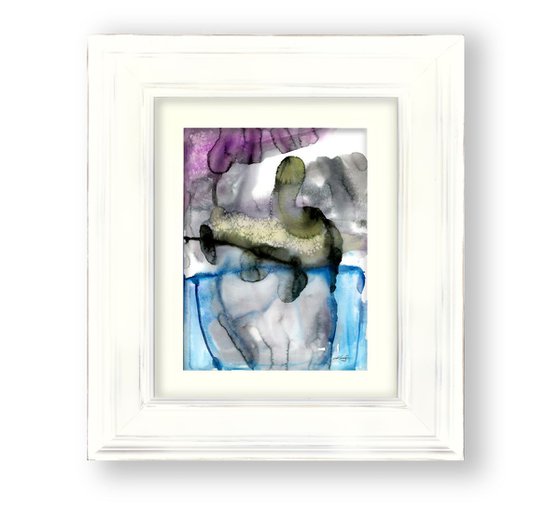 Finding Tranquility 13 - Abstract Zen Watercolor Painting