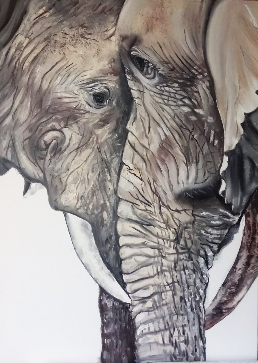 Photorealistic Oil Painting , Together By Valeriia Radziievska, 20 X 28, Artwork For Sale On Artfinder