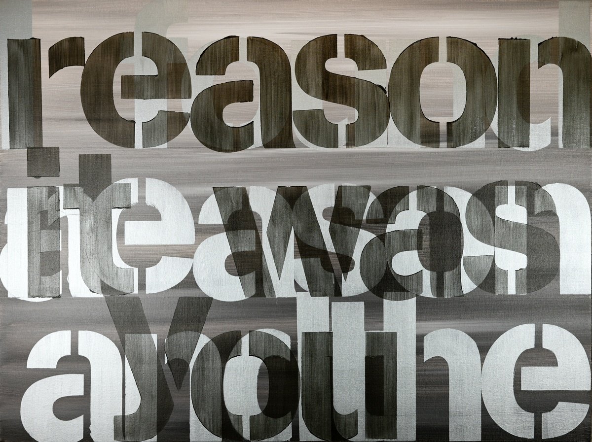 Abstract Acrylic Painting By Niki Hare, 40 X 30", A Reason, Original Artwork