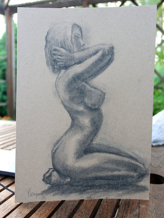 Female Figure 53 Charcoal