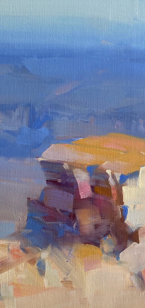 Canyon Rock, Original oil painting, Handmade artwork, One of a kind by Vahe Yeremyan