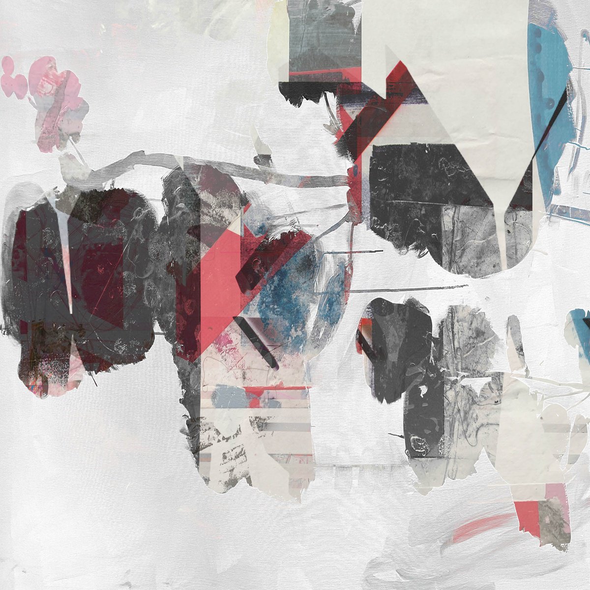 Abstract Limited Edition Print By The Most Active, 17 X 17", Computer Krush No 3, Original Artwork