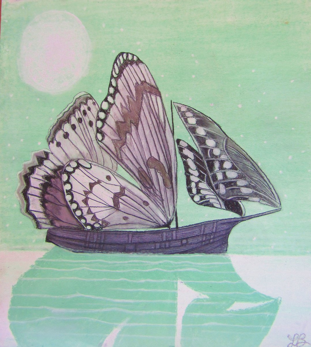 Butterfly Sailboat by Linda Burnett