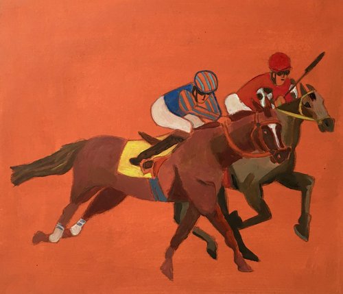 Racing horse 4 by Chihiro Kinjo