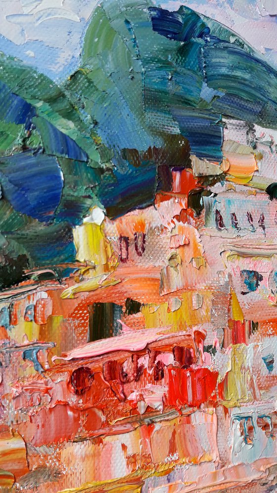 Charming Positano Italy Painting Italy