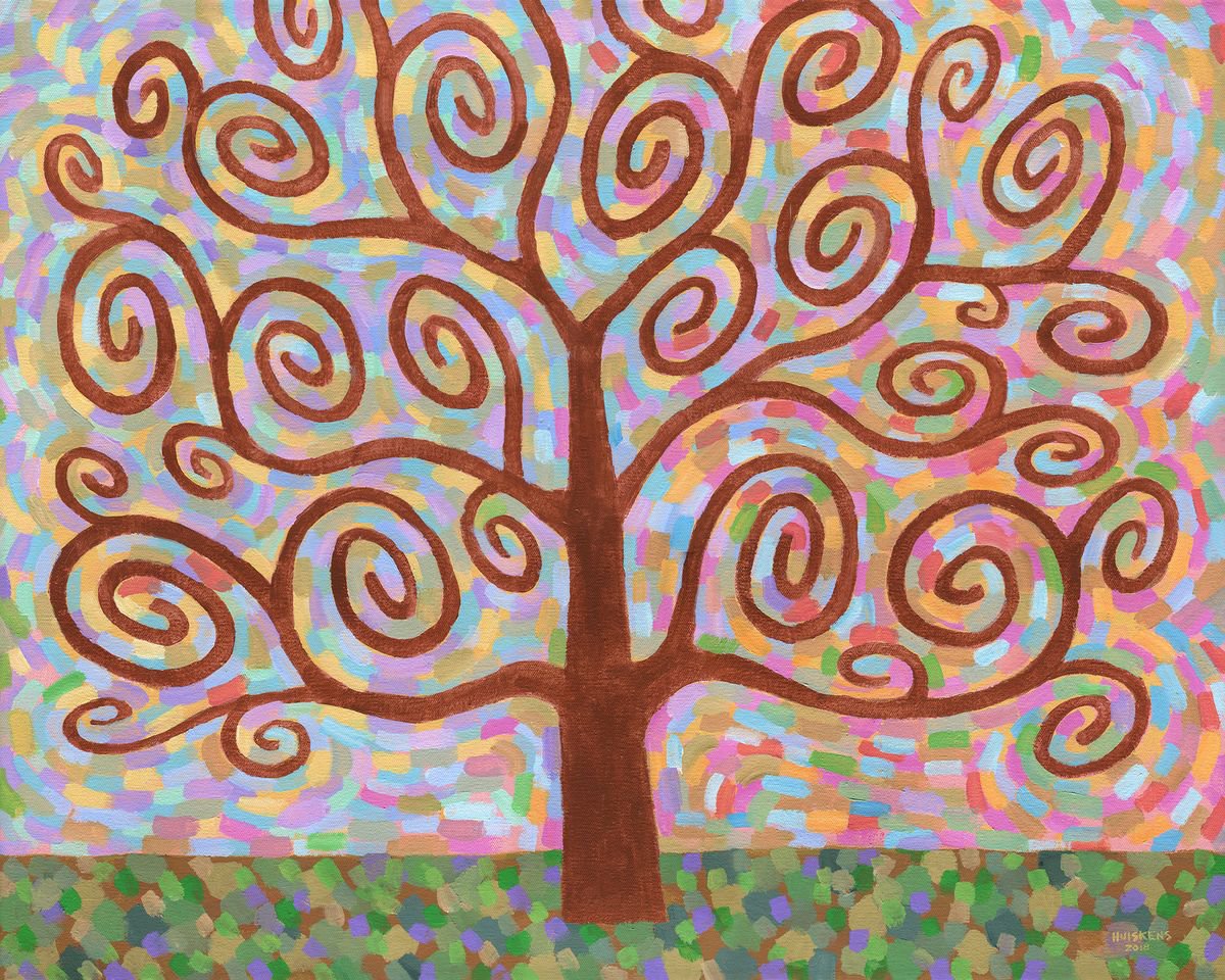 Klimt Tree (Tree Of Many Colors) by Randal Huiskens