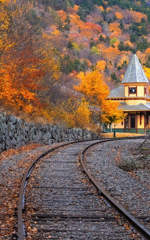 Crawford Depot, New Hampshire by Francois de Melogue