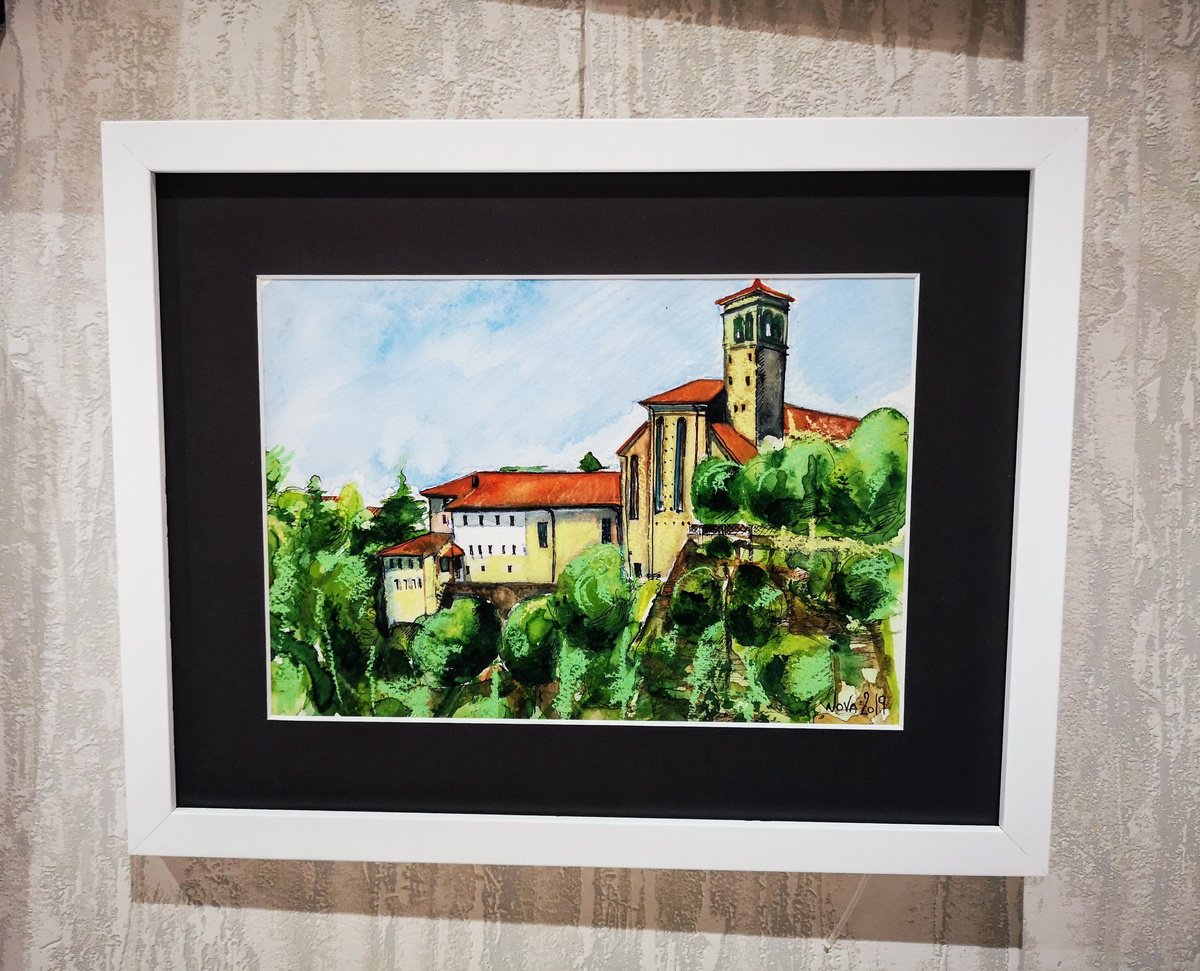 Impressionistic Painting , Santa Maria In Valle By Jelena Nova, 13 X 10, Artwork For Sale On Artfinder