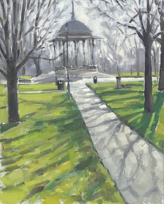 Clapham Common bandstand, winter
