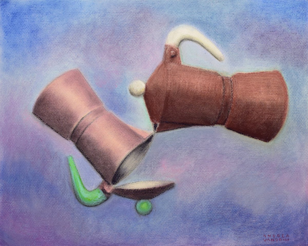 Impressionistic Pastel Drawing , Kiss By Andrea Vandoni, 20 X 16, Artwork For Sale On Artfinder