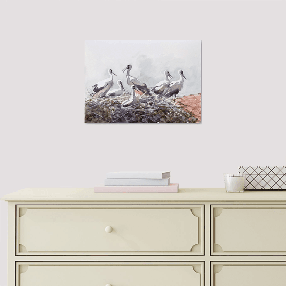 Storks in the nest 2