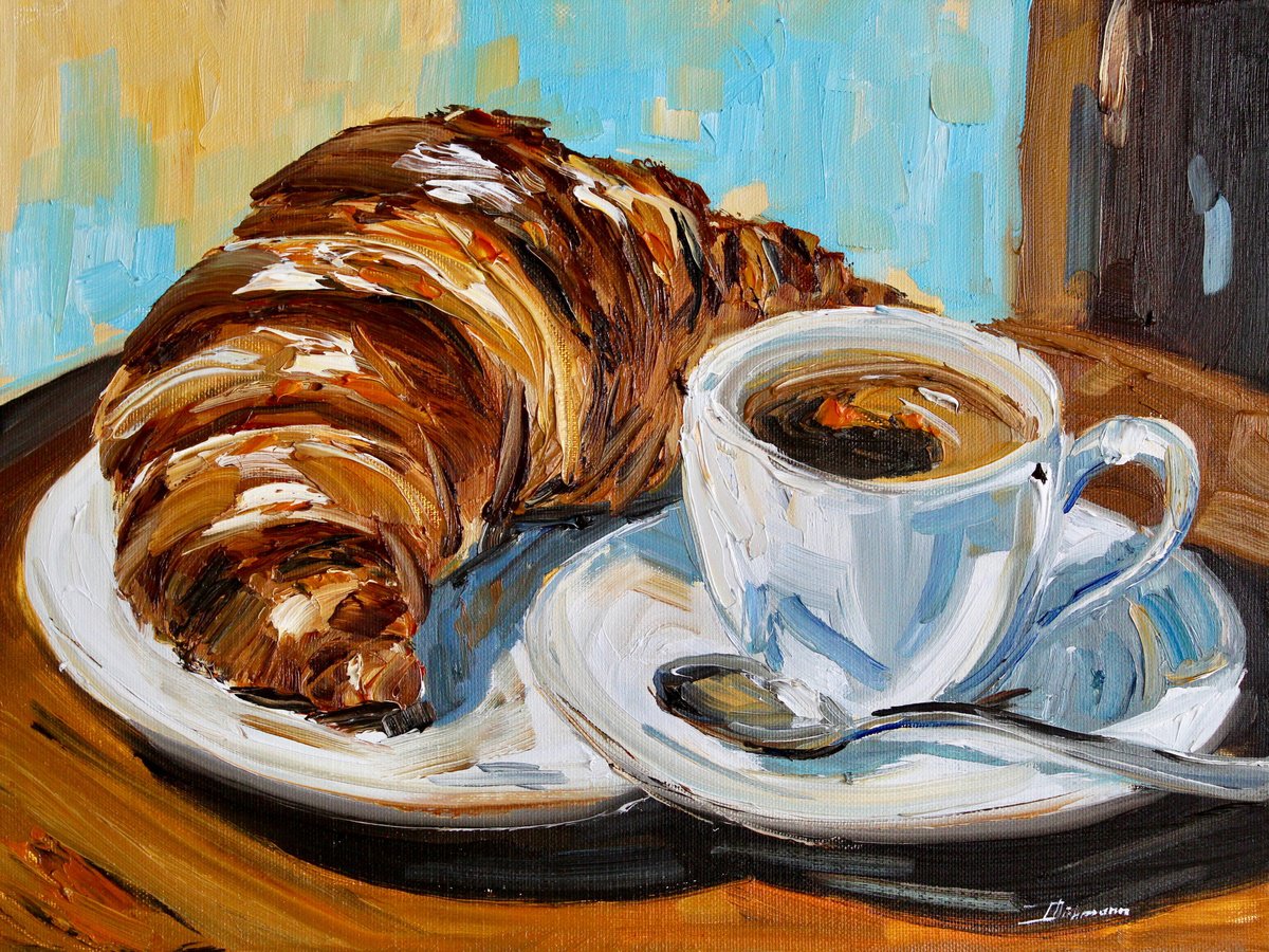 Breakfast In Paris By Liza Illichmann, 16 X 12, Artwork For Sale On Artfinder
