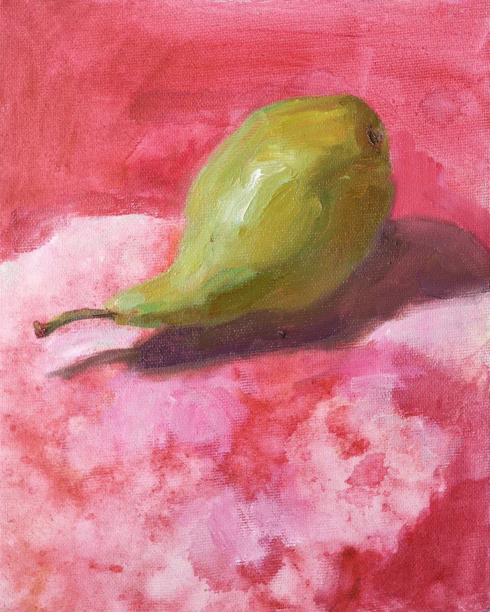 Expressive Still Life Oil Painting By Olga Samar, 8 X 10", Plus One, Original Artwork