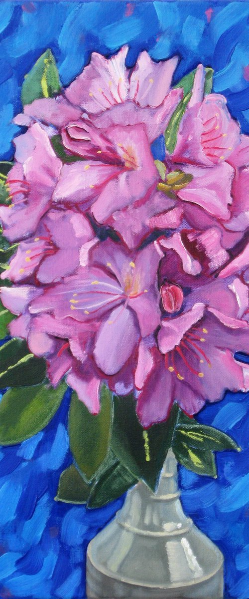 Rhododendron against Blue by Richard Gibson