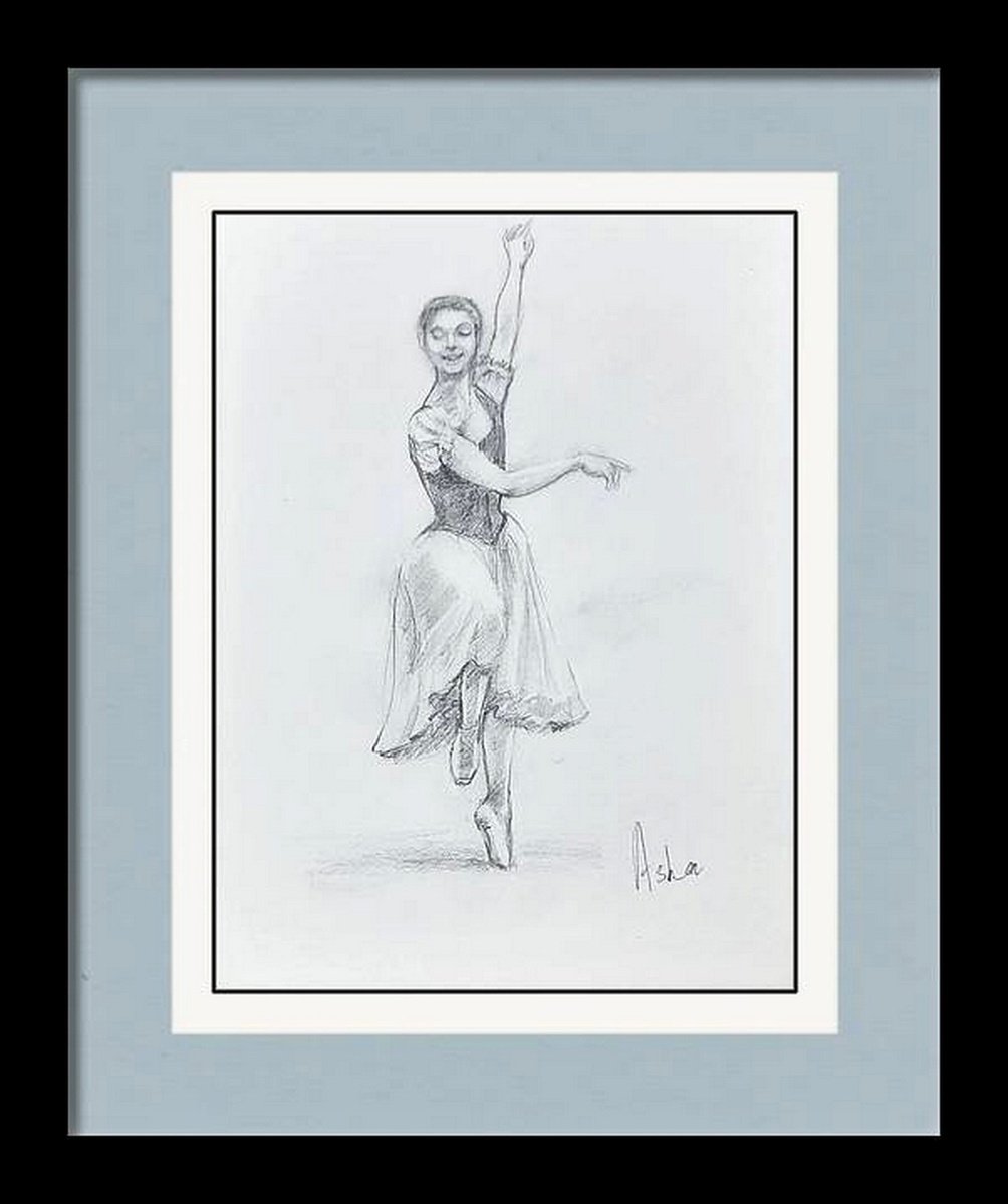 Ballerina Sketch 18 by Asha Shenoy