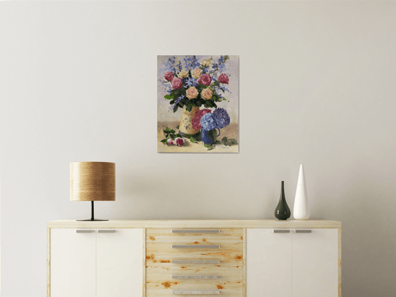 Bouquet in a Country Vase