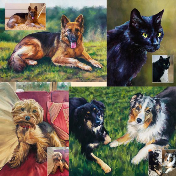 Custom pet portrait from picture