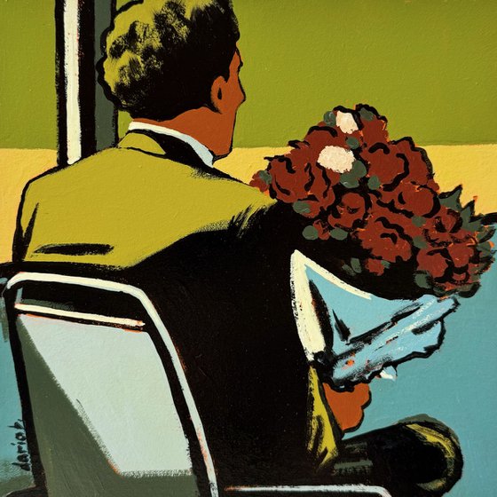 Painting "Man Goes on a Date"
