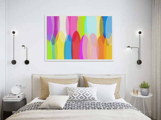 Abstract а rainbow of emotions artmodern