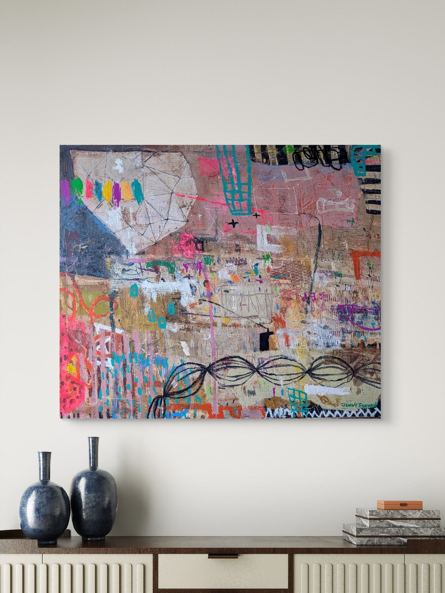 It Feels Good By Jenny Furman, 47 X 39, Artwork For Sale On Artfinder